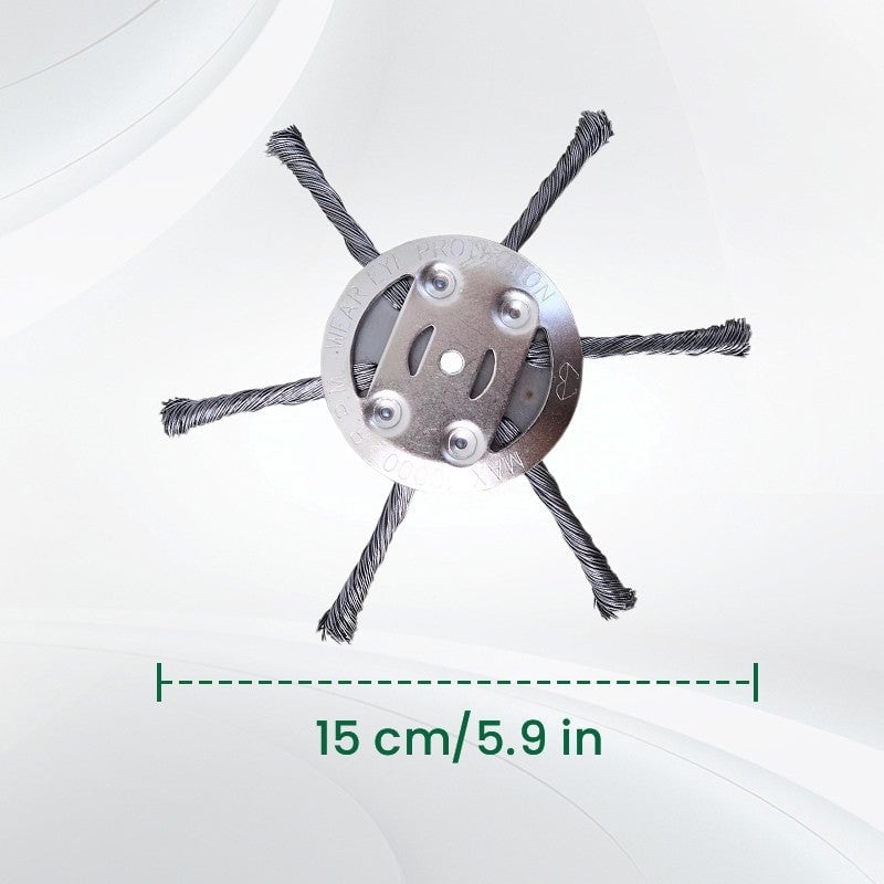 🔥👨‍🌾6 inch Steel Wire Brush Cutter Trimmer Head