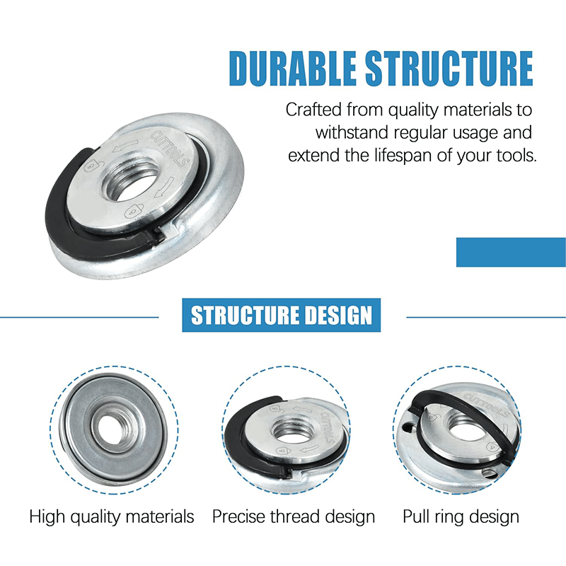 Angle Grinding Tool Flange Nut🔧, 1 SET(2 PCS)
